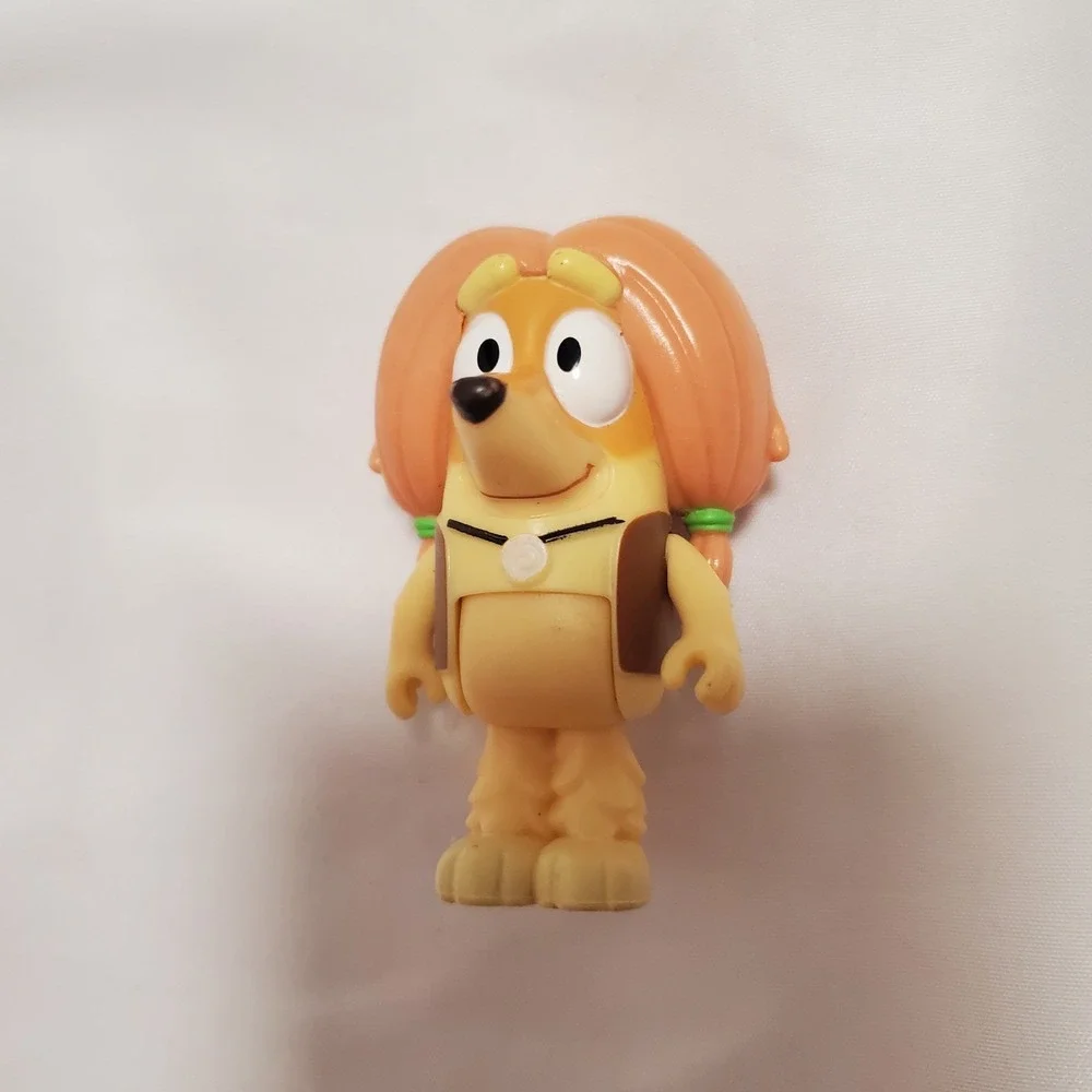 Bluey Friend Indy Afghan Hound Pigtails Vest Dog Hippie Replacement Figure